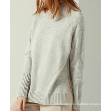 P18B12TR 100% cashmere knitted lady sweater